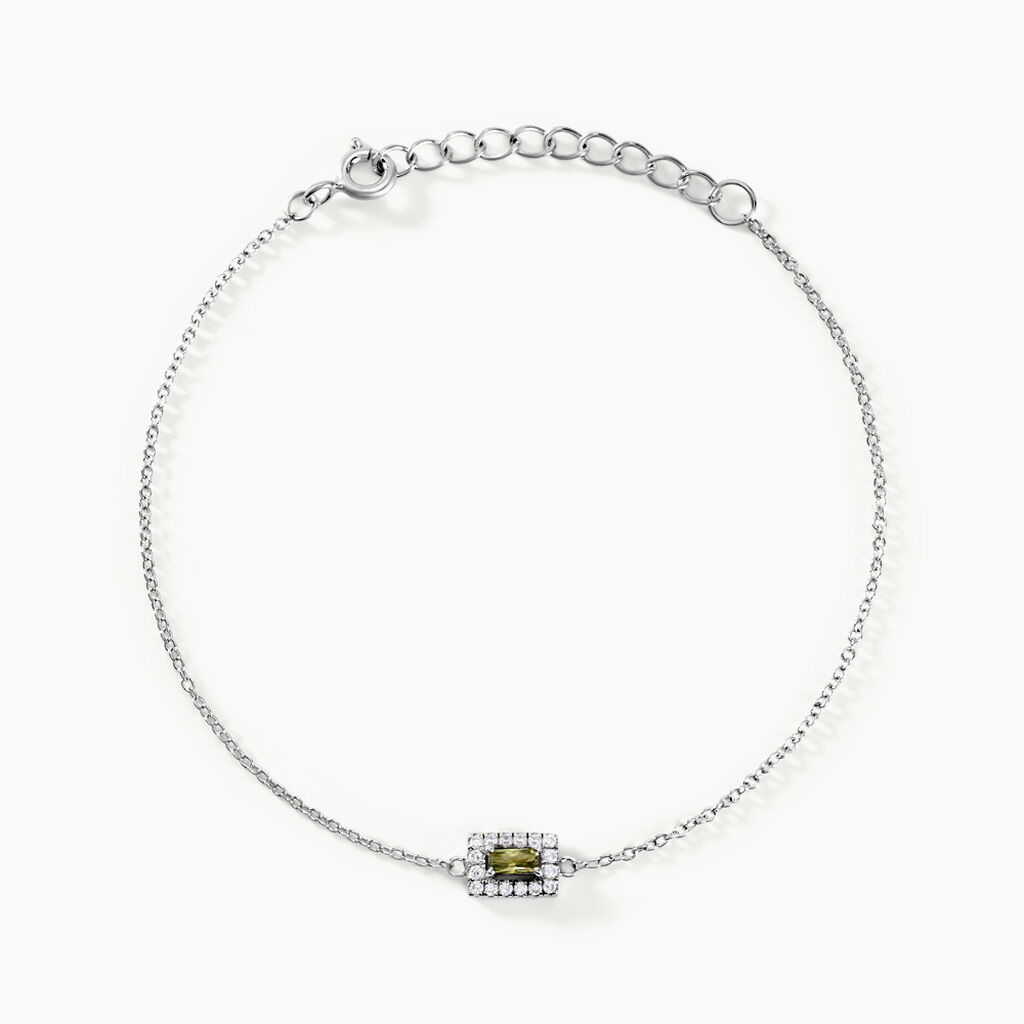 Bracelet Laurine Argent Blanc Oxyde De Zirconium - Bracelets Femme | Histoire d’Or