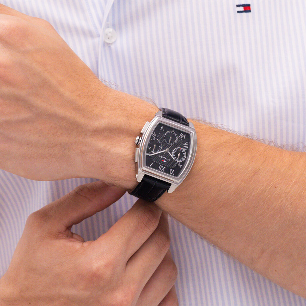 Montre Tommy Hilfiger Th-Oxford Noir - Montres Homme | Histoire d&rsquo;Or