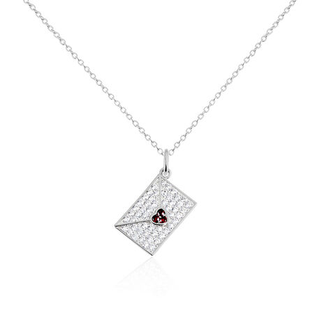 Collier Geoffrey Argent Oxydes De Zirconium - Colliers Coeur Femme | Histoire d’Or