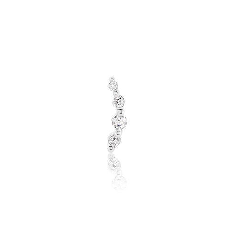 Piercing D'oreille Unitaire Acadia Argent Blanc Oxyde De Zirconium - Boucles d'oreilles fantaisie Femme | Histoire d’Or