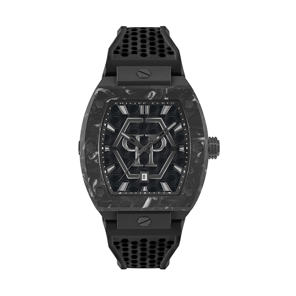 Montre Philipp Plein The Hexagon Phantom Noir - Montres Homme | Histoire d’Or