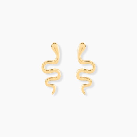 Boucles D'oreilles Puces Serafino Or Jaune - Clous d'oreilles Femme | Histoire d’Or