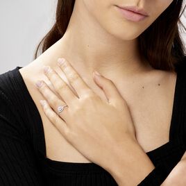 Bague Amantine Argent Blanc Oxyde De Zirconium - Bagues solitaires Femme | Histoire d’Or
