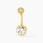 Piercing De Nombril Santuzza Acier Dor&eacute; Verre - Bijoux Femme | Histoire d&rsquo;Or