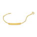 Bracelet Identité Ericka Maille Singapour Or Jaune - Bracelets Communion Enfant | Histoire d’Or