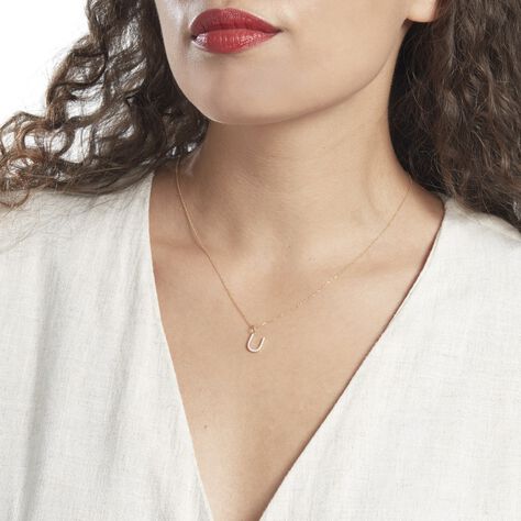 Pendentif Lettre U Or Jaune Oxyde - Pendentifs Femme | Histoire d’Or