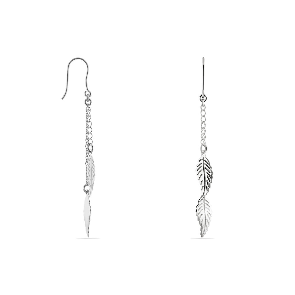 Boucles D'oreilles Pendantes Fabia Argent Blanc - Boucles d'oreilles fantaisie Femme | Histoire d’Or