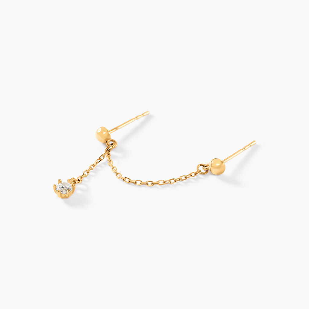 Bijoux D'oreilles Sly Or Jaune Oxyde De Zirconium - Ear cuffs Femme | Histoire d’Or