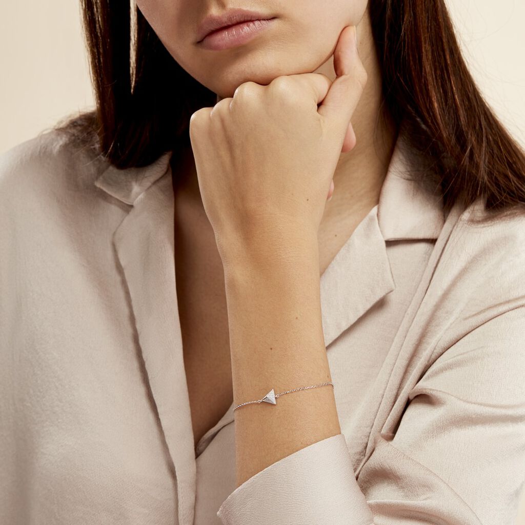 Bracelet Cleofa Argent Blanc Oxyde De Zirconium - Bracelets Femme | Histoire d’Or