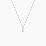 Collier Messenger Argent Blanc - Colliers fantaisie Homme | Histoire d&rsquo;Or