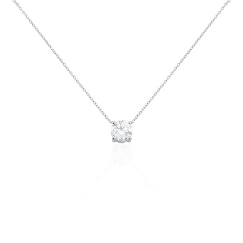 Collier Collection Aphrodite Or Blanc Diamant Synthetique - Colliers Femme | Histoire d’Or