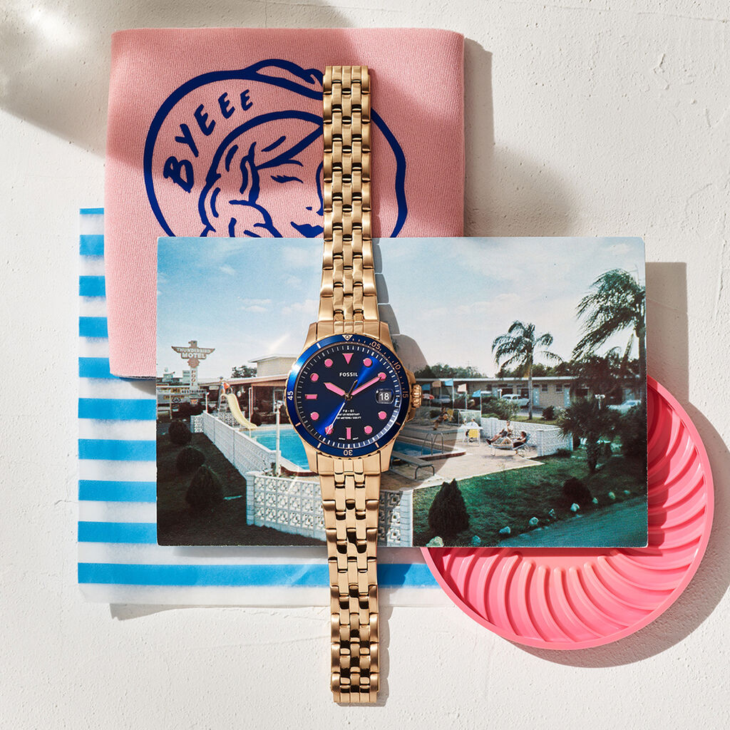 Montre Fossil Fb 01- Bleu - Montres  | Histoire d’Or