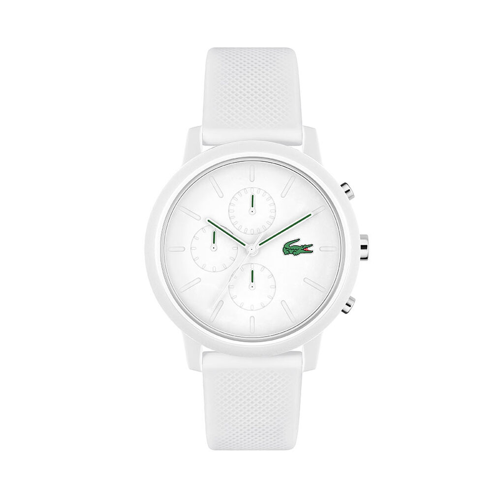 Montre Lacoste .12.12 Chrono Blanc - Montres Homme | Histoire d&rsquo;Or