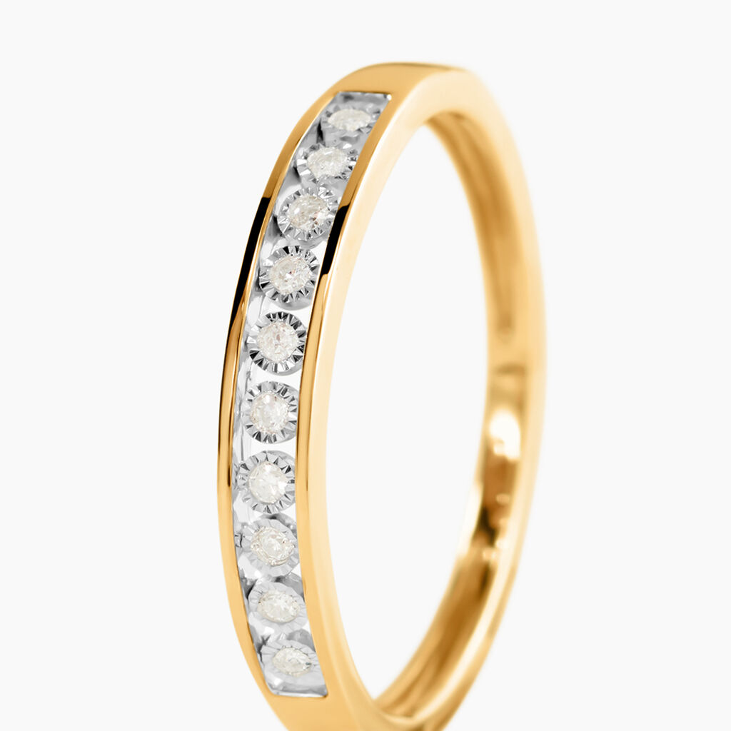 Bague Cherrlinna Or Jaune Diamant - Bagues avec pierre Femme | Histoire d&rsquo;Or