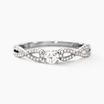Bague Solitaire Livia Or Blanc Diamant - Bagues solitaires Femme | Histoire d&rsquo;Or