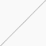 Cha&icirc;ne Claudine Maille For&ccedil;at Argent Blanc - Chaines Femme | Histoire d&rsquo;Or