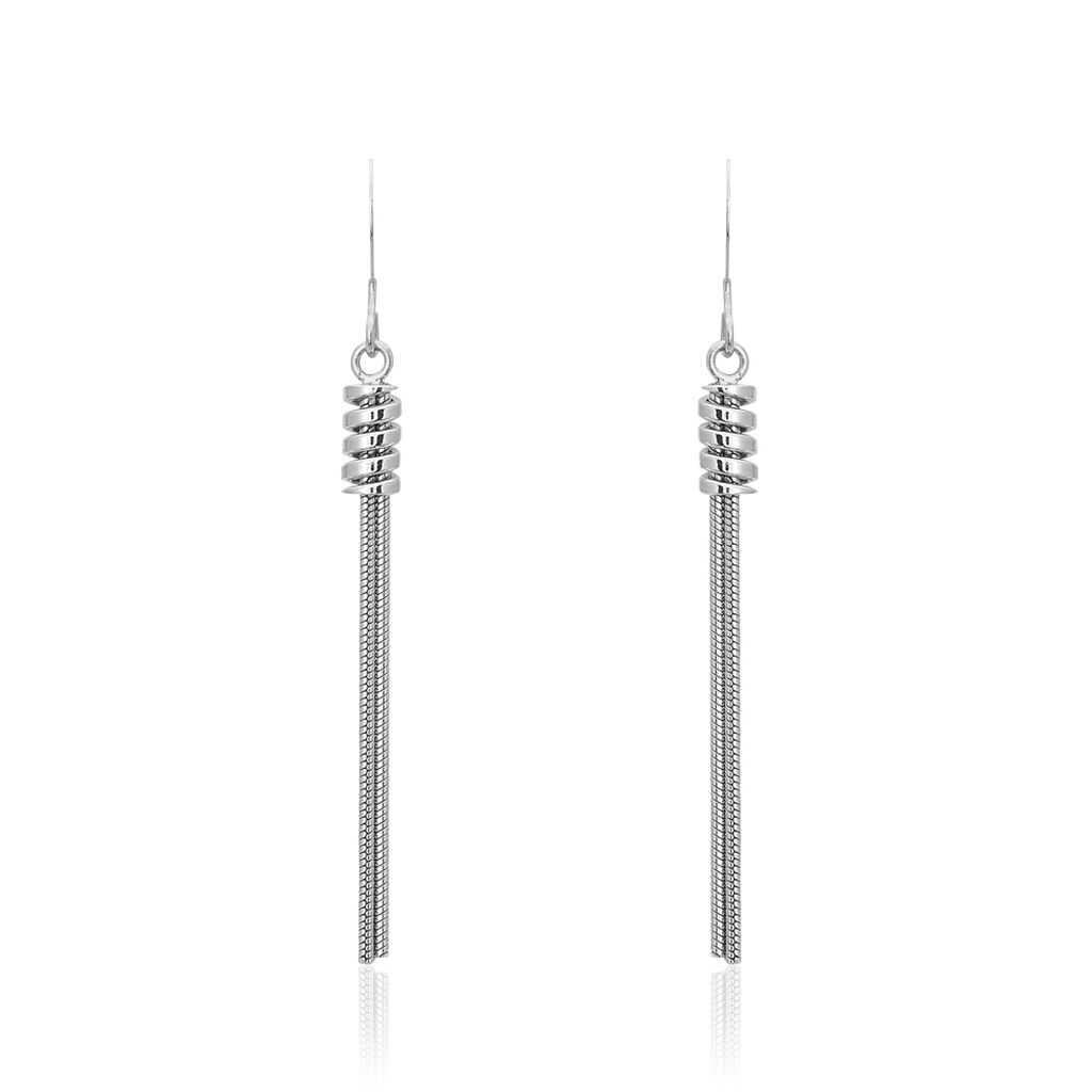 Boucles D'oreilles Pendantes Amaryllis Argent Blanc - Boucles d'oreilles fantaisie Femme | Histoire d’Or