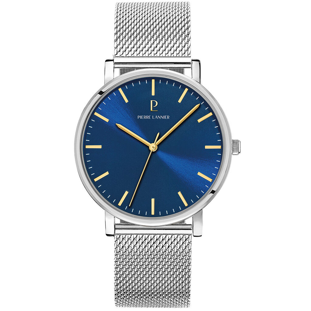 Montre Pierre Lannier Essential Bleu - Id&eacute;es cadeaux Homme | Histoire d&rsquo;Or