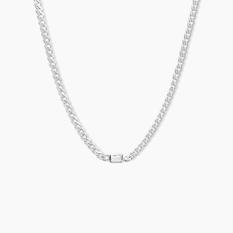 Collier Nexus Argent Blanc Oxyde De Zirconium - Colliers Femme | Histoire d&rsquo;Or