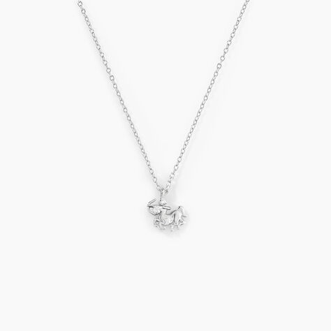 Collier Amalthee Argent Blanc Oxyde De Zirconium - Colliers Zodiaque Femme | Histoire d&rsquo;Or