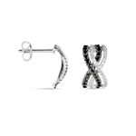 Boucles D'oreilles Puces Julianne Or Blanc Diamant - Boucles d'oreilles pierres pr&eacute;cieuses Femme | Histoire d&rsquo;Or