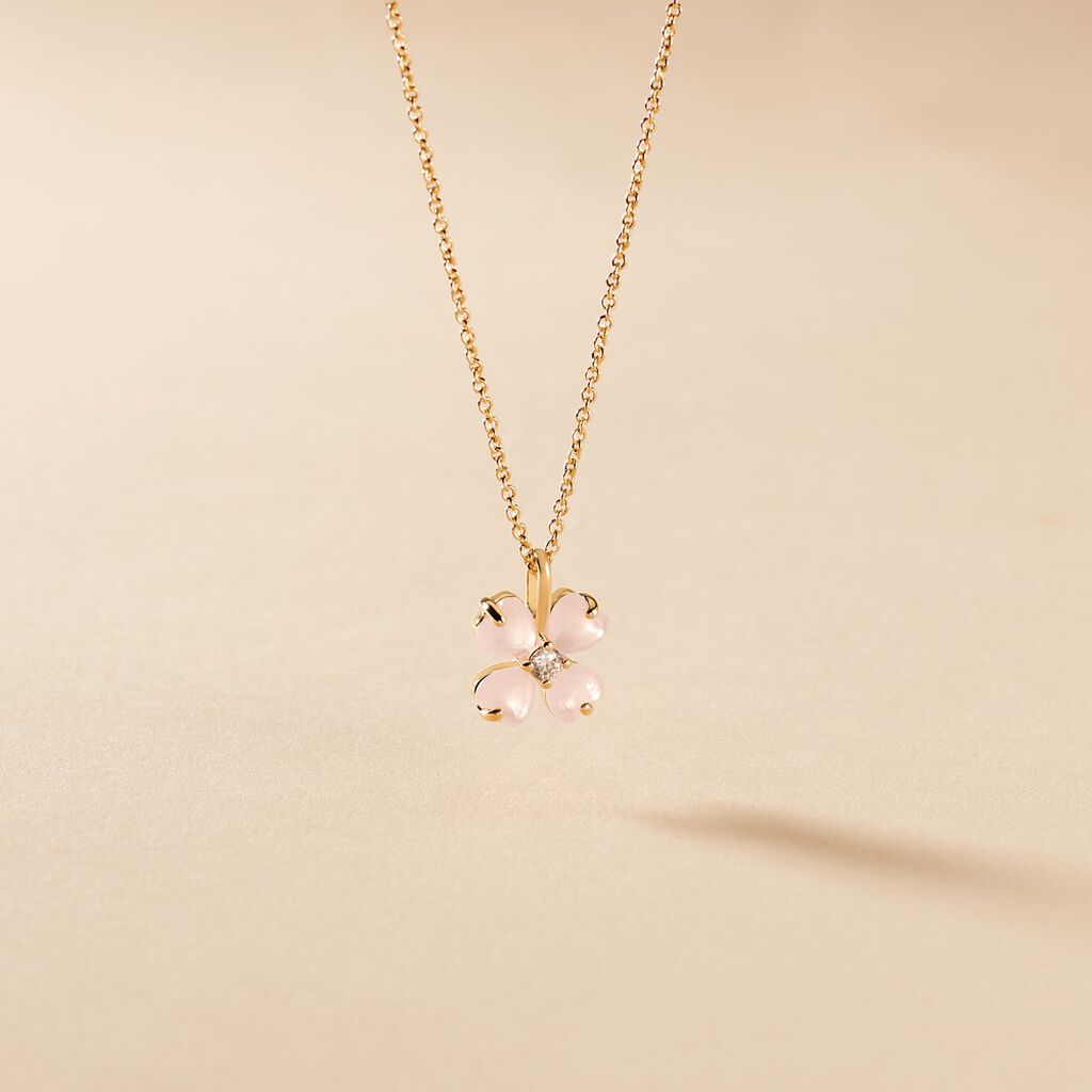 Collier Sendai Plaqu&eacute; Or Jaune Oxyde De Zirconium - Colliers fantaisie Femme | Histoire d&rsquo;Or