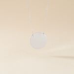 Collier Pastille Gravable Or Blanc - Colliers Naissance Femme | Histoire d&rsquo;Or