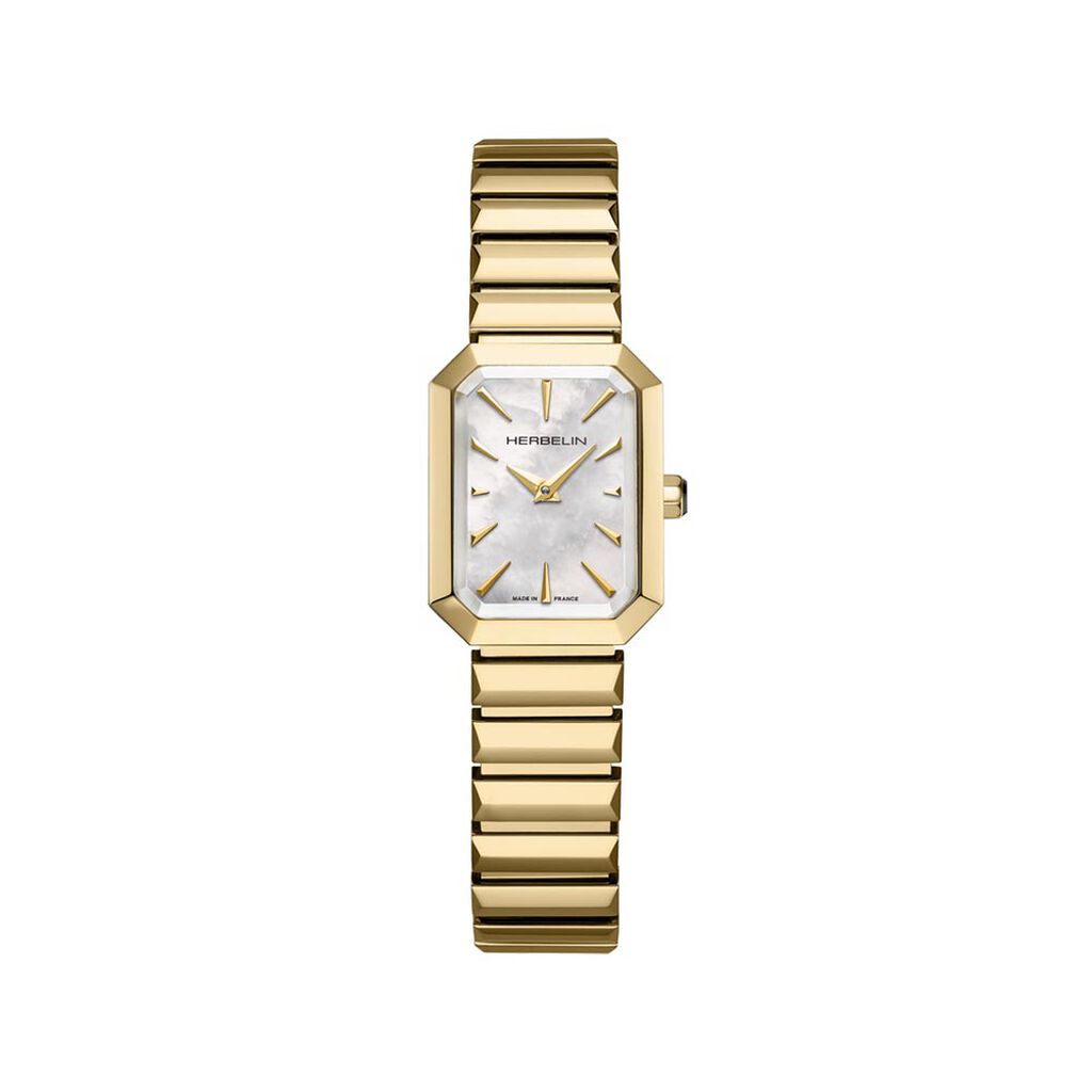 Montre Herbelin Octogone Nacre Blanche - Montres Femme | Histoire d’Or