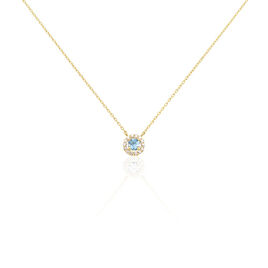 Collier Plaqué Or Radbod Pierre Artificielle Oxydes De Zirconium - Colliers Femme | Histoire d’Or
