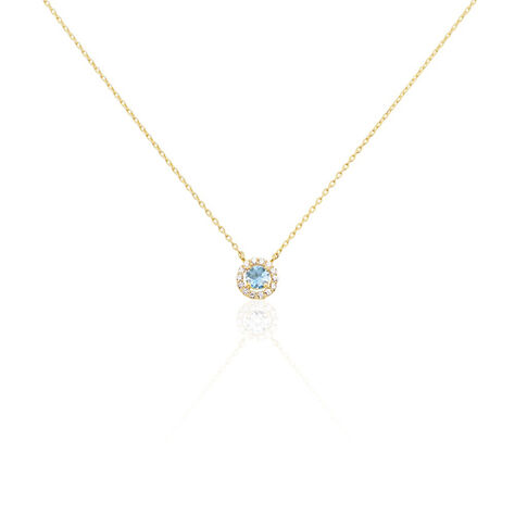 Collier Plaqué Or Radbod Pierre Artificielle Oxydes De Zirconium - Colliers Femme | Histoire d’Or