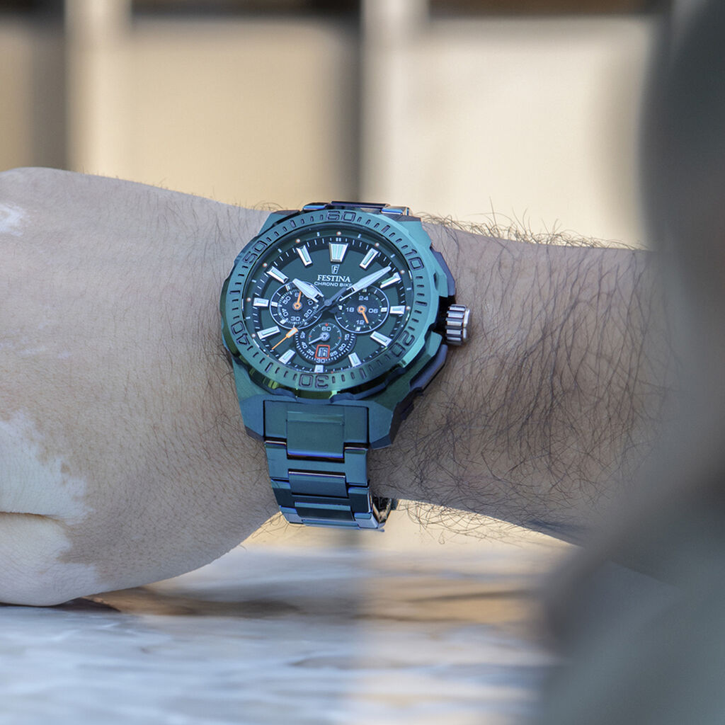 Montre Festina Chrono Bike Edition Speciale Vert - Nouveautés Homme | Histoire d’Or