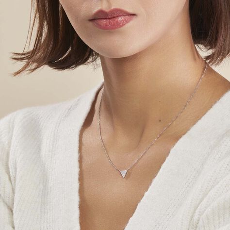 Collier Brendana Argent Blanc Oxyde De Zirconium - Colliers fantaisie Femme | Histoire d’Or