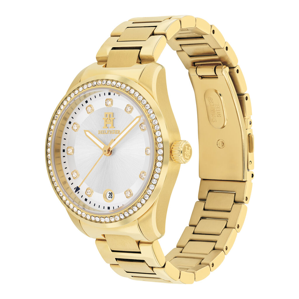 Montre Tommy Hilfiger Th85 Crystals Blanc - Montres Femme | Histoire d&rsquo;Or