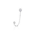 Bijou D'oreille Argent Blanc Cheyanne Oxydes De Zirconium - Boucles d'oreilles fantaisie Femme | Histoire d&rsquo;Or
