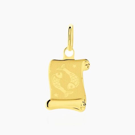 Pendentif Lamie Zodiaque Parchemin Or Jaune - Pendentifs Zodiaque Famille | Histoire d&rsquo;Or