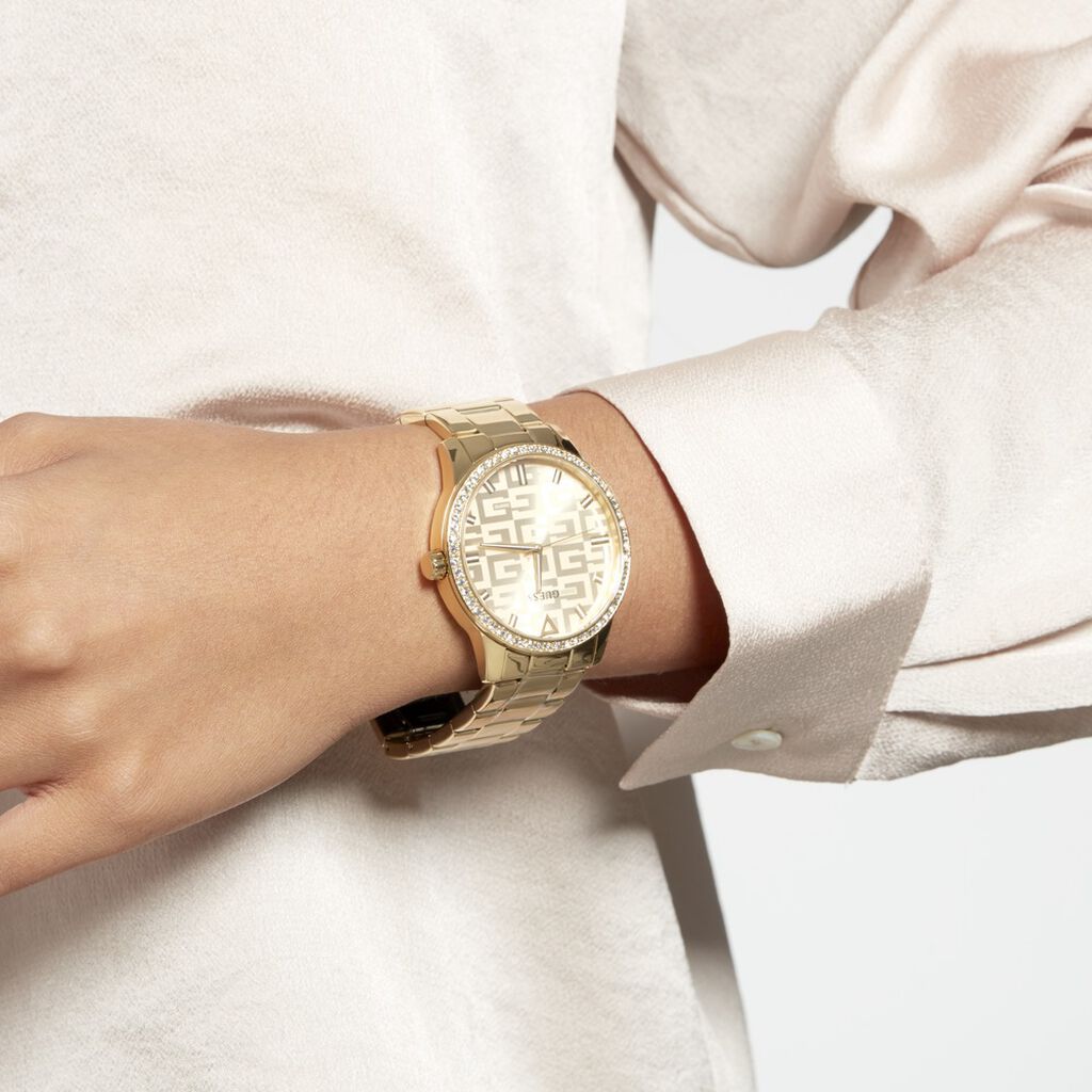Montre Guess G Check Acier Dore - Montres Femme | Histoire d’Or