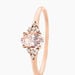 Bague Urbaine Or Rose Morganite Et Oxyde De Zirconium - Bagues solitaires Femme | Histoire d’Or