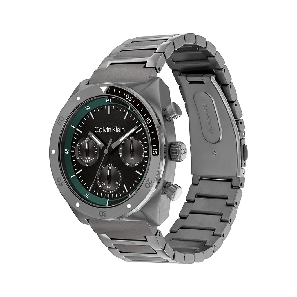 Montre Calvin Klein Ck Flex Multifonctions Noir - Montres Homme | Histoire d&rsquo;Or