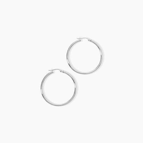 Cr&eacute;oles Verania Or Blanc - Boucles d'oreilles cr&eacute;oles Femme | Histoire d&rsquo;Or