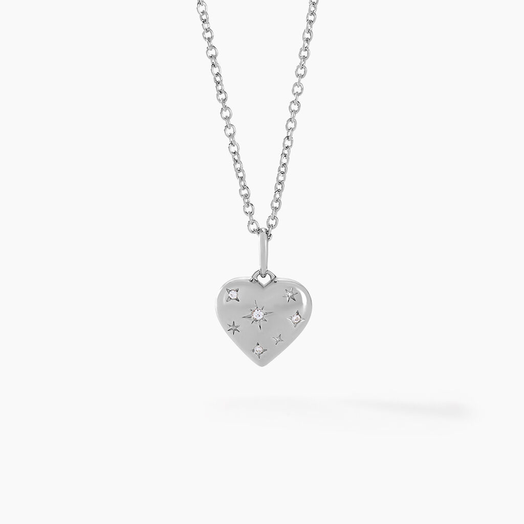 Collier Ocean Argent Blanc Oxyde De Zirconium - Colliers fantaisie Femme | Histoire d&rsquo;Or