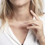 Collier Or Blanc Juliane Diamants - Colliers Femme | Histoire d&rsquo;Or