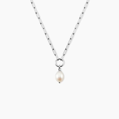 Collier Perla Argent Blanc Perle De Culture - Colliers fantaisie Femme | Histoire d&rsquo;Or