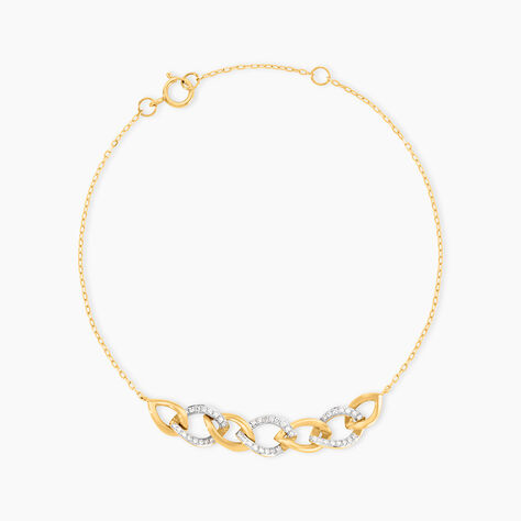 Bracelet Khatijah Or Jaune Diamant - Bracelets Femme | Histoire d&rsquo;Or
