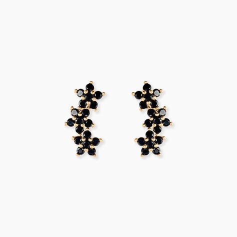 Bijoux D'oreilles Midnight Royalty Plaqu&eacute; Or Jaune Oxyde De Zirconium - Boucles d'oreilles fantaisie Femme | Histoire d&rsquo;Or