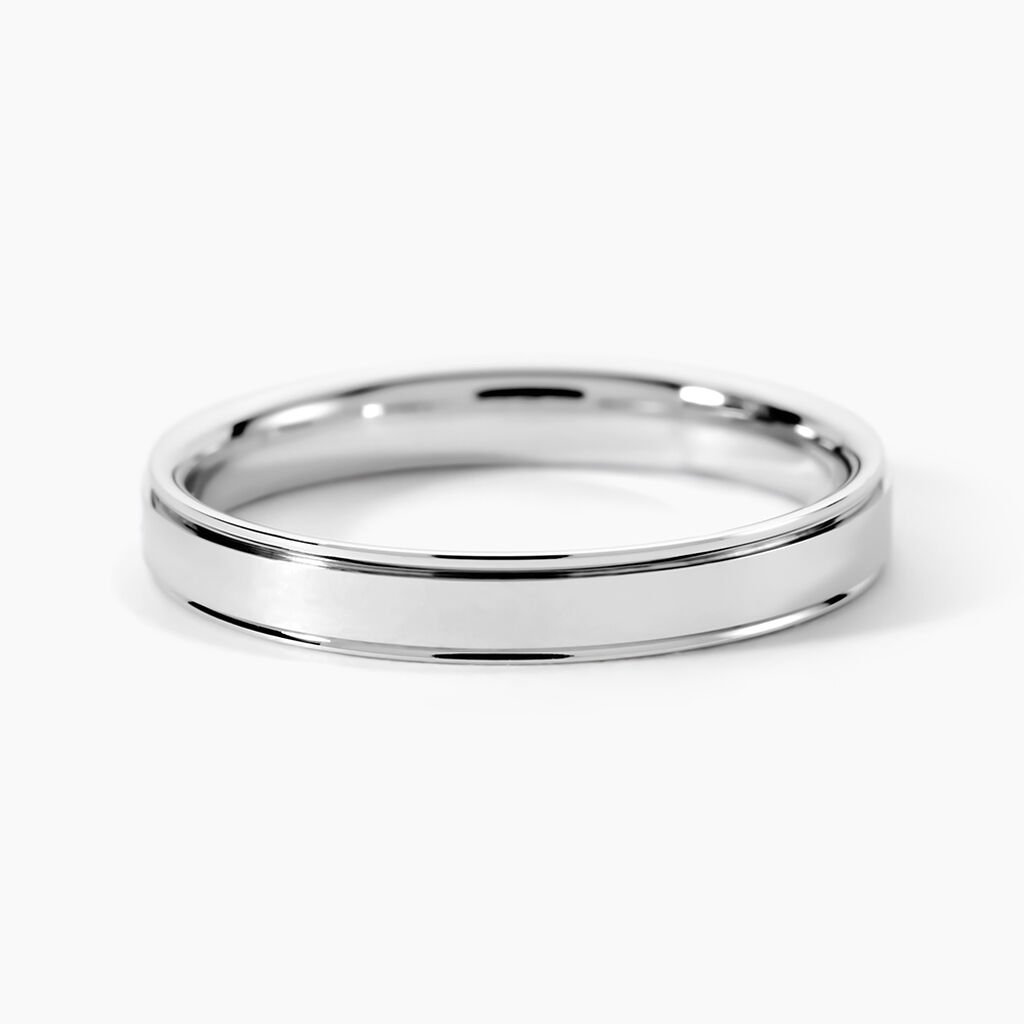 Alliance Or Blanc Beatrice - Alliances Unisex | Histoire d’Or