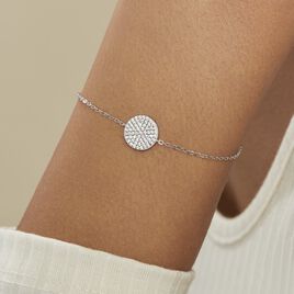 Bracelet Angeles Argent Blanc Oxyde De Zirconium - Bracelets Coeur Femme | Histoire d’Or