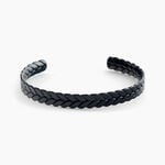Bracelet Jonc Jourdan Guilherme Acier Noir - Bracelets joncs Homme | Histoire d&rsquo;Or