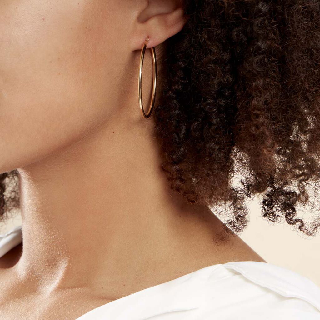 Créoles Verania Or Jaune - Boucles d'oreilles créoles Femme | Histoire d’Or