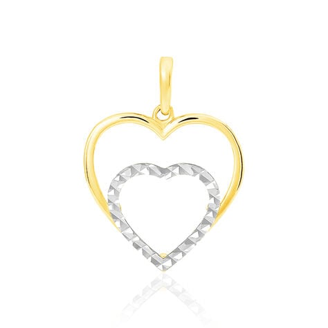 Pendentif Eudocie Double Coeurs Or Bicolore - Pendentifs Femme | Histoire d’Or