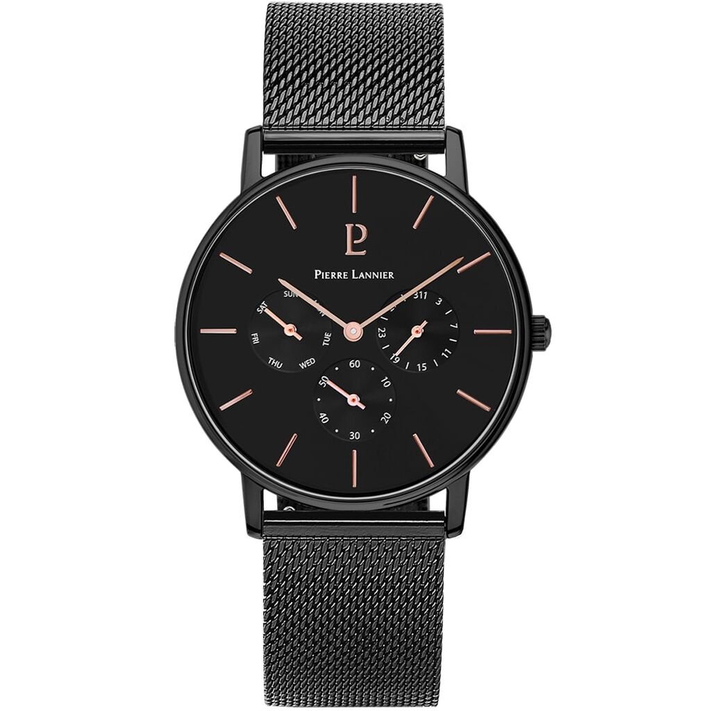 Montre Pierre Lannier Collection Cityline Noir - Montres Homme | Histoire d&rsquo;Or
